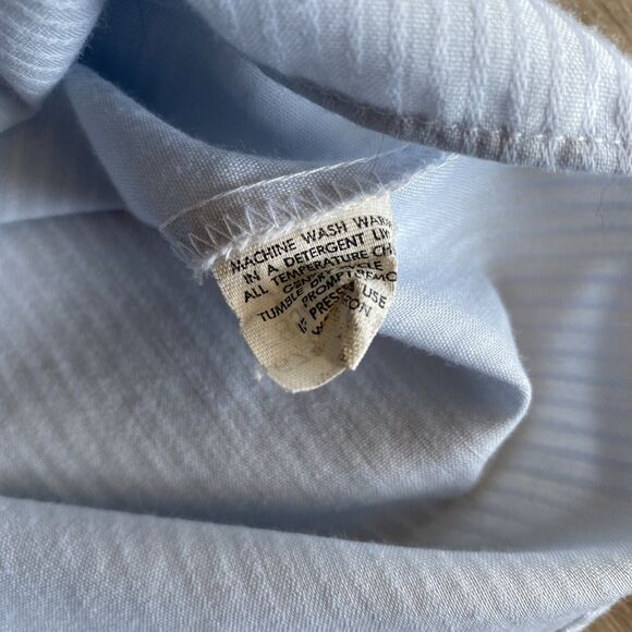 Vintage Arrow Kent Light Blue Button Down Shirt Men's Size 17 32/33 - Picture 4 of 8